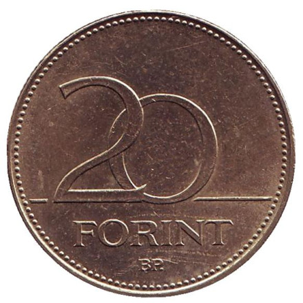 Монета 20 форинтов. 2013 год, Венгрия. Венгерский ирис. Монета 20 форинтов. 2013 год, Венгрия. Венгерский ирис.