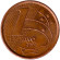 Монета 1 сентаво. 2001 год, Бразилия. Педру Алвариш Кабрал.