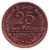 Монета 25 центов. 2006 год, Шри-Ланка.