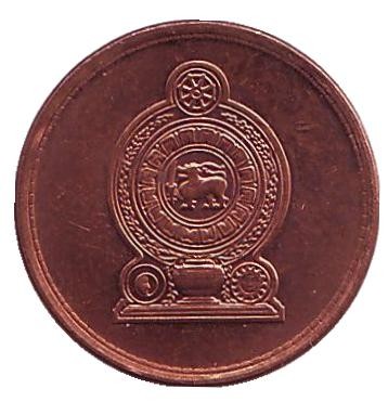 Монета 25 центов. 2006 год, Шри-Ланка.