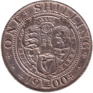 Монета 1 шиллинг. 1900 год, Великобритания. Королева Виктория. Монета 1 шиллинг. 1900 год, Великобритания. Королева Виктория.