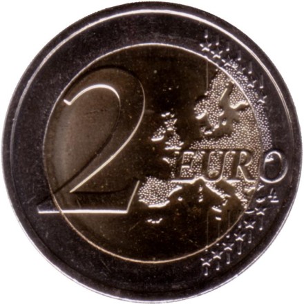 Монета 2 евро. 2023 год, Испания. Председательство Испании в Совете ЕС.