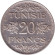 Монета 20 франков. 1934 год, Тунис. (Новый тип).