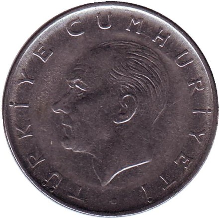 Монета 1 лира. 1971 год, Турция. Монета 1 лира. 1971 год, Турция.