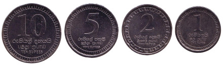 Набор монет Шри-Ланки 2017 года. (4 шт.)