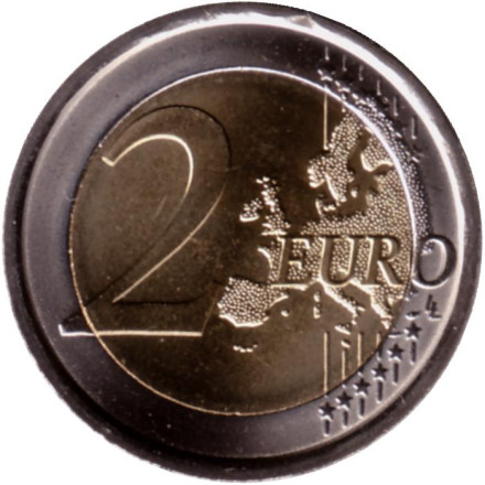 Монета 2 евро. 2023 год, Словения. 150 лет со дня рождения Йосипа Племеля. Монета 2 евро. 2023 год, Словения. 150 лет со дня рождения Йосипа Племеля.