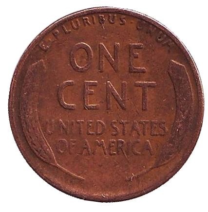 Монета 1 цент. 1929 год (S), США. Линкольн. Монета 1 цент. 1929 год (S), США. Линкольн.