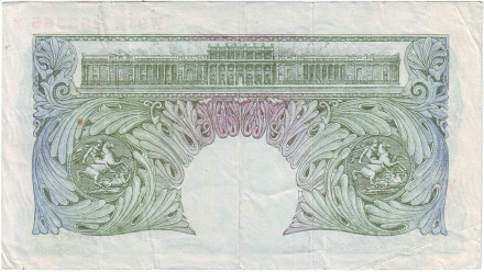 Банкнота 1 фунт. 1948-1960 гг., Великобритания.