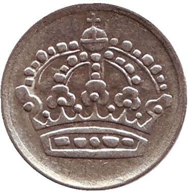 Монета 10 эре. 1956 год. Швеция.