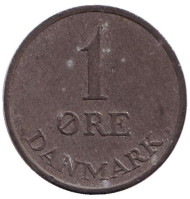 Монета 1 эре. 1967 год, Дания.