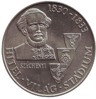 Монета 100 форинтов. 1983 год, Венгрия. Граф Иштван Сеченьи. BU. Монета 100 форинтов. 1983 год, Венгрия. Граф Иштван Сеченьи. BU.