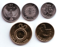 Набор монет Соломоновых островов (5 шт.) 2012 год.