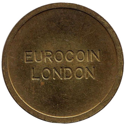 Eurocoin London. Игровой жетон, Великобритания. (Диаметр 28 мм)