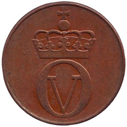 Монета 2 эре. 1972 год, Норвегия. (Из обращения) Курица. Монета 2 эре. 1972 год, Норвегия. (Из обращения) Курица.