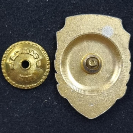 ДОСААФ. За отличную учебу. Значок. 1968-1971 гг., СССР.