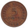 Монета 5 центов. 1968 год, Британский Гондурас (Белиз). Монета 5 центов. 1968 год, Британский Гондурас (Белиз).