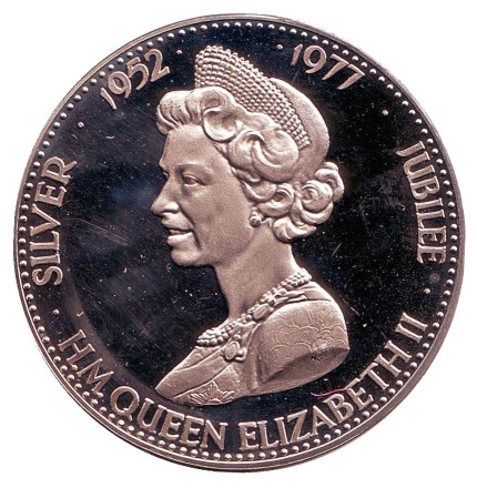 Серебряный юбилей правления королевы Елизаветы II. Памятная медаль. 1977 год, Великобритания.