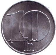 Монета 10 геллеров. 1992 год, Чехословакия. aUNC. Монета 10 геллеров. 1992 год, Чехословакия. aUNC.