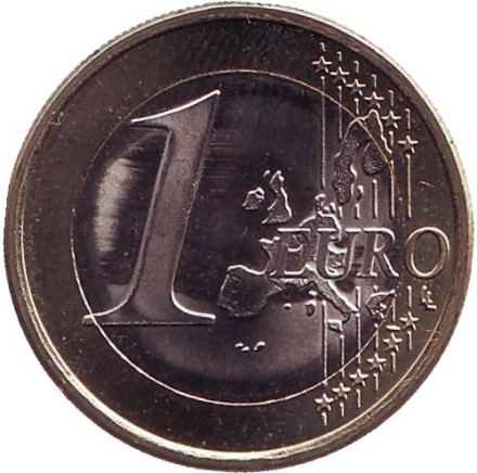 Монета 1 евро. 2002 год, Греция. (Отметка монетного двора: "S") Сова. Монета 1 евро. 2002 год, Греция. (Отметка монетного двора: "S") Сова.