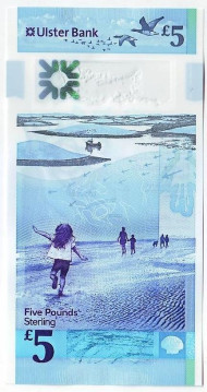 Банкнота 5 фунтов. 2018 год, Северная Ирландия. Банкнота 5 фунтов. 2018 год, Северная Ирландия.