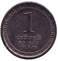 Монета 1 рупия. 2017 год, Шри-Ланка. UNC. Монета 1 рупия. 2017 год, Шри-Ланка. UNC.