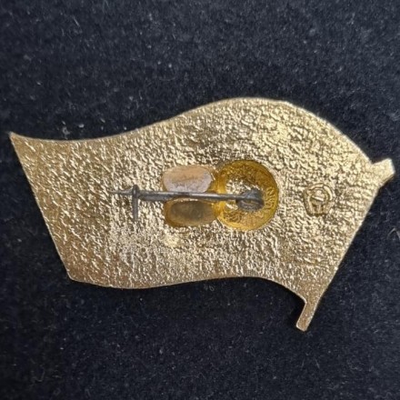 В.И. Ленин. Красное знамя. Тип 2. Значок. СССР.