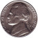 Монета 5 центов. 1970 год (D), США. Джефферсон. Монтичелло.