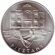 Монета 50 крон, 1991 год, Чехословакия. Пьештяны. Монета 50 крон, 1991 год, Чехословакия. Пьештяны.
