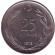 Монета 25 курушей. 1973 год, Турция. Монета 25 курушей. 1973 год, Турция.