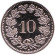 Монета 10 раппенов. 2016 год, Швейцария. UNC. Монета 10 раппенов. 2016 год, Швейцария. UNC.