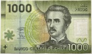 Банкнота 1000 песо. 2018 год, Чили.