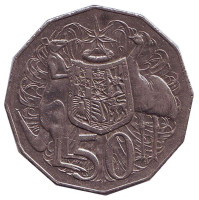 Монета 50 центов. 1999 год, Австралия. 