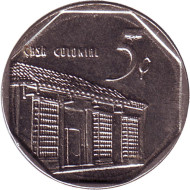 Монета 5 сентаво. 2016 год, Куба. Монета 5 сентаво. 2016 год, Куба.
