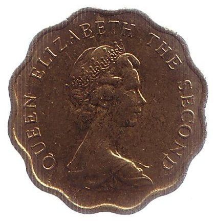 Монета 20 центов. 1980 год, Гонконг. Монета 20 центов. 1980 год, Гонконг.