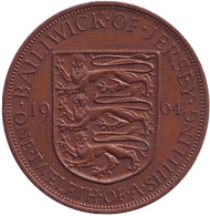 Монета 1/12 шиллинга. 1964 год, Джерси. Монета 1/12 шиллинга. 1964 год, Джерси.