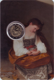 Монета 2 евро. 2021 год, Сан-Марино. 450 лет со дня рождения Караваджо. Монета 2 евро. 2021 год, Сан-Марино. 450 лет со дня рождения Караваджо.