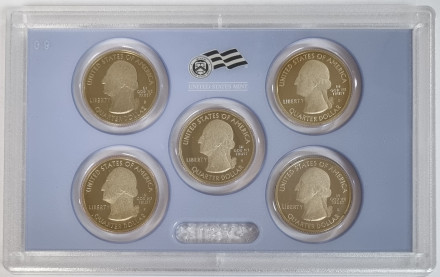 Годовой набор квотеров. Серия "Национальные парки США". 2010 год, США. Годовой набор квотеров. Серия "Национальные парки США". 2010 год, США.