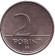 Монета 2 форинта. 1993 год, Венгрия.