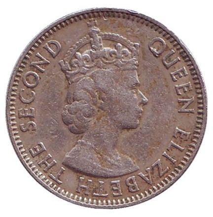 Монета 25 центов. 1970 год, Британский Гондурас (Белиз). Монета 25 центов. 1970 год, Британский Гондурас (Белиз).