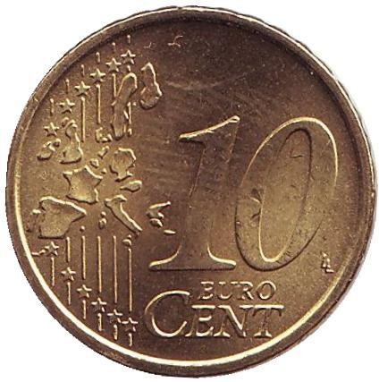 Монета 10 центов, 2006 год, Италия. Монета 10 центов, 2006 год, Италия.