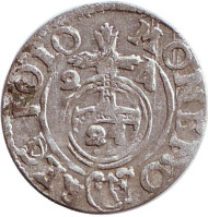 Монета 1,5 гроша (полторак). 1624 год, Речь Посполитая. Монета 1,5 гроша (полторак). 1624 год, Речь Посполитая.