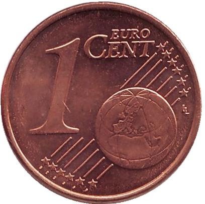 Монета 1 цент. 2004 год, Финляндия. Ролл (50 монет).
