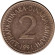 Монета 2 динара. 1991 год, Югославия.