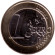 Монета 1 евро. 2021 год, Монако.