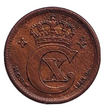 Монета 1 эре. 1923 год, Дания.