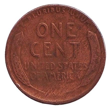 Монета 1 цент. 1930 год (S), США. Линкольн. Монета 1 цент. 1930 год (S), США. Линкольн.