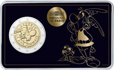 Монета 2 евро. 2019 год, Франция. Астерикс и Идефикс. "60 лет Астериксу".