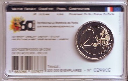 Монета 2 евро. 2019 год, Франция. Астерикс и Идефикс. "60 лет Астериксу".