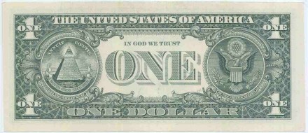 Банкнота 1 доллар. 2013 год, США. "F" - Атланта. P-537. Банкнота 1 доллар. 2013 год, США. "F" - Атланта. P-537.
