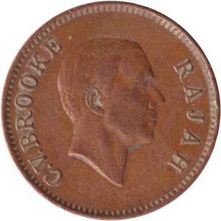 Монета 1 цент. 1937 год, Саравак. Монета 1 цент. 1937 год, Саравак.